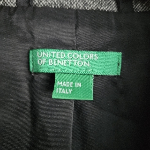 United Colors of Benetton Womens Grey Jacket Sz Small - Picture 5 of 10